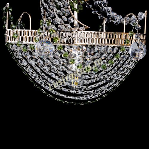 Люстра Парусник №1 зеленый в Сочи Гусь Хрустальный