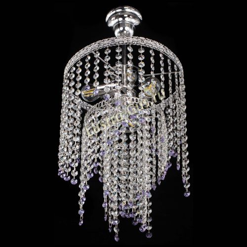 Люстра Токката Капель №3 фиолетовая в Сочи Гусь Хрустальный