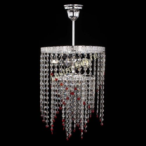 Люстра Токката Капель №3 красная в Сочи Гусь Хрустальный