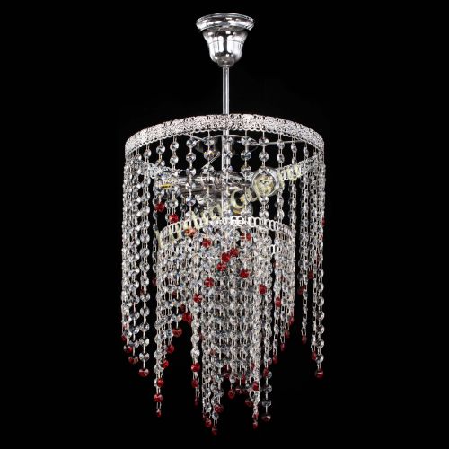 Люстра Токката Капель №3 красная в Сочи Гусь Хрустальный