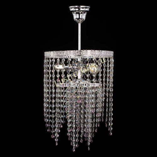 Люстра Токката Капель №3 розовая в Сочи Гусь Хрустальный