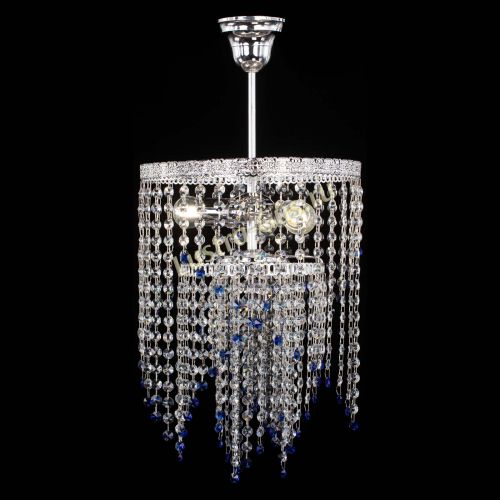 Люстра Токката Капель №3 синяя в Сочи Гусь Хрустальный