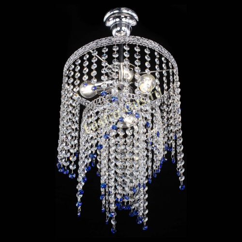 Люстра Токката Капель №3 синяя в Сочи Гусь Хрустальный