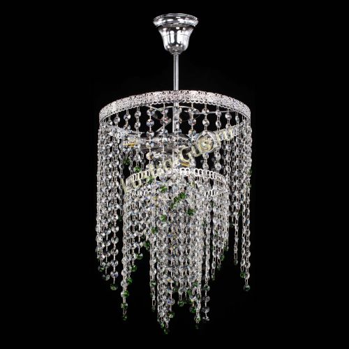 Люстра Токката Капель №3 зеленая в Сочи Гусь Хрустальный