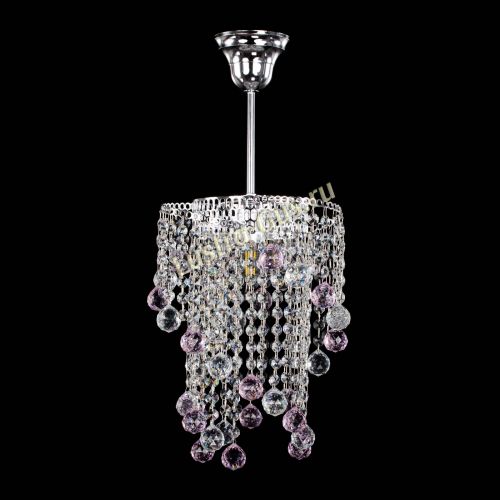 Люстра Вектор №4 розовая в Сочи Гусь Хрустальный