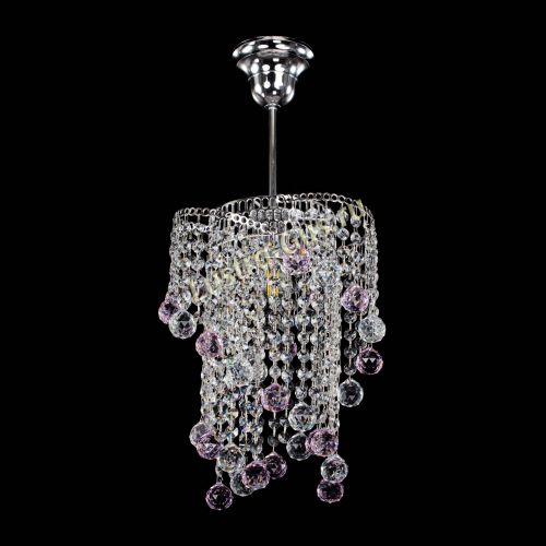 Люстра Вектор №4 розовая в Сочи Гусь Хрустальный