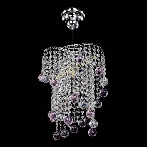 Люстра Вектор №4 розовая в Сочи Гусь Хрустальный