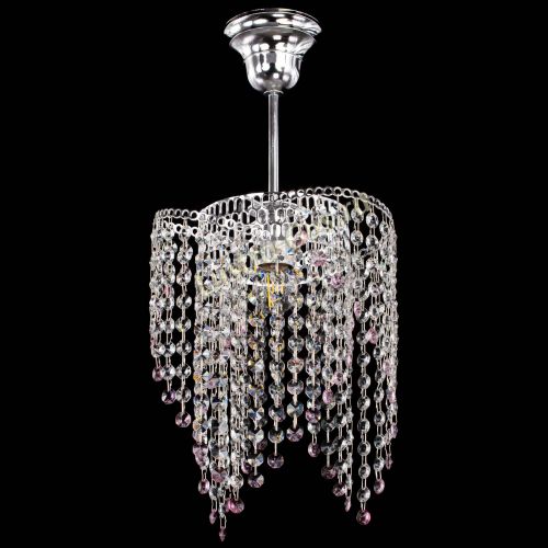 Люстра Вектор №5 розовая в Сочи Гусь Хрустальный