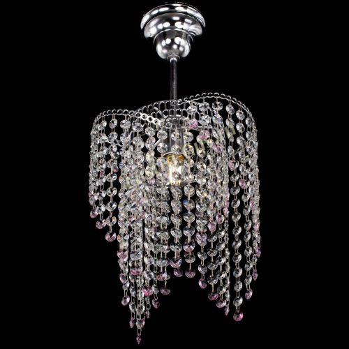 Люстра Вектор №5 розовая в Сочи Гусь Хрустальный