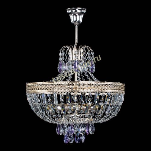 Люстра Венеция Астра №5 фиолетовая в Сочи Гусь Хрустальный