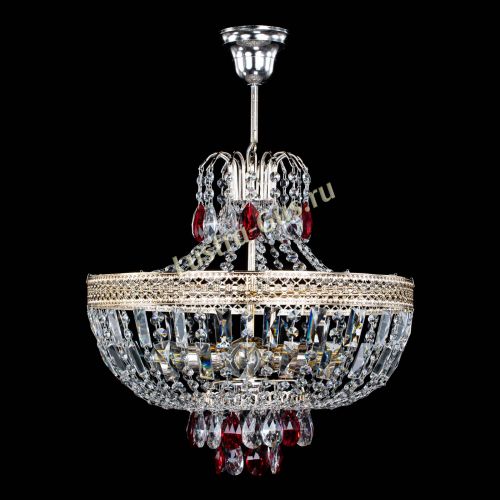 Люстра Венеция Астра №5 красная в Сочи Гусь Хрустальный