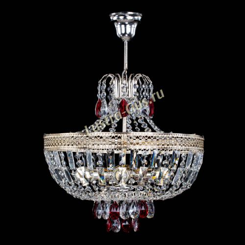Люстра Венеция Астра №5 красная в Сочи Гусь Хрустальный