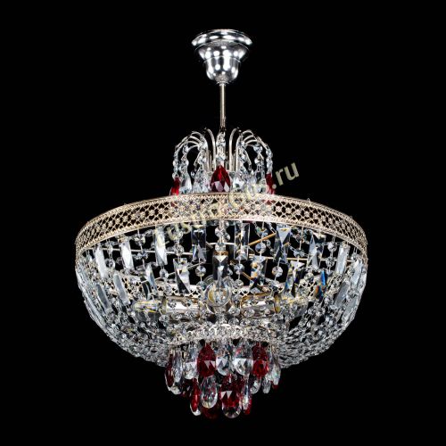 Люстра Венеция Астра №5 красная в Сочи Гусь Хрустальный