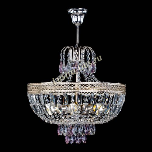 Люстра Венеция Астра №5 розовая в Сочи Гусь Хрустальный