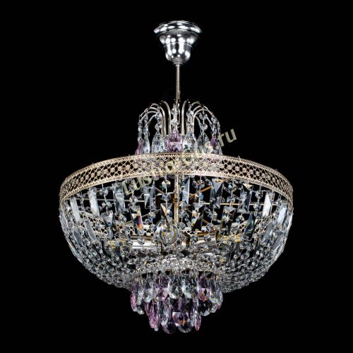 Люстра Венеция Астра №5 розовая в Сочи Гусь Хрустальный