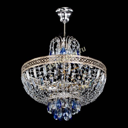 Люстра Венеция Астра №5 синяя в Сочи Гусь Хрустальный