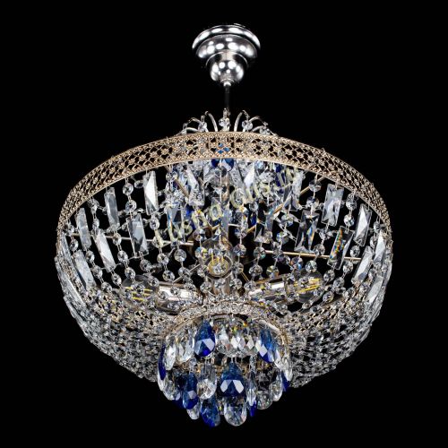 Люстра Венеция Астра №5 синяя в Сочи Гусь Хрустальный