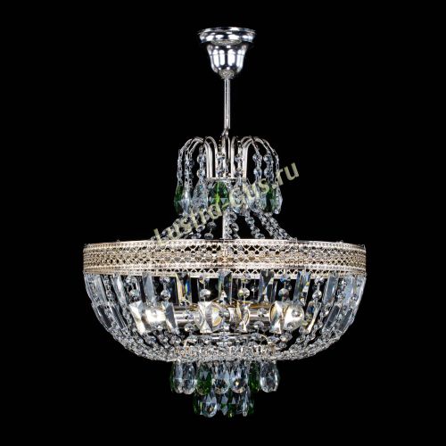 Люстра Венеция Астра №5 зеленая в Сочи Гусь Хрустальный