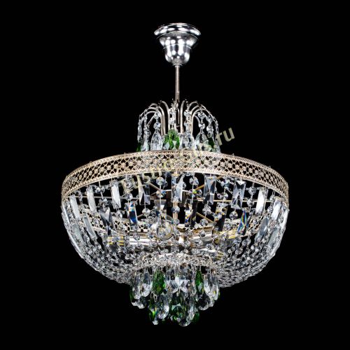 Люстра Венеция Астра №5 зеленая в Сочи Гусь Хрустальный