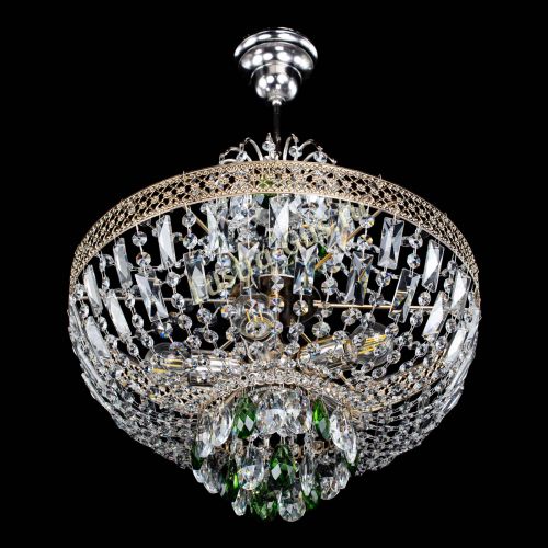 Люстра Венеция Астра №5 зеленая в Сочи Гусь Хрустальный