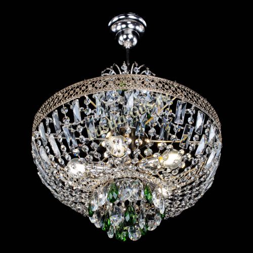 Люстра Венеция Астра №5 зеленая в Сочи Гусь Хрустальный