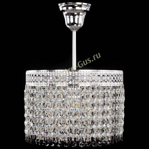 Люстра Венеция Капель №1 с подвесом Черная в Сочи Гусь Хрустальный