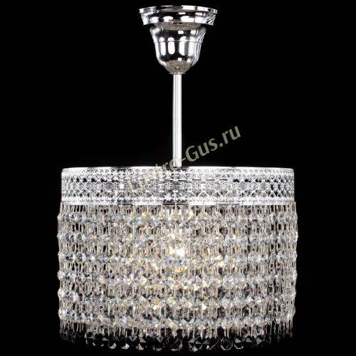 Люстра Венеция Капель №1 с подвесом Черная в Сочи Гусь Хрустальный