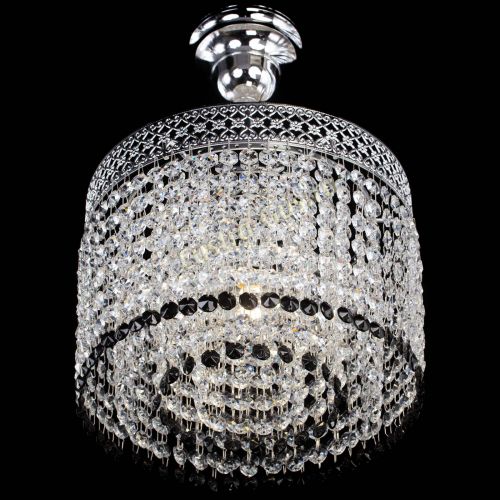 Люстра Венеция Капель №1 с подвесом Черная в Сочи Гусь Хрустальный