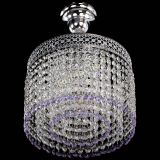 Люстра Венеция Капель №1 с подвесом Фиолетовая в Сочи