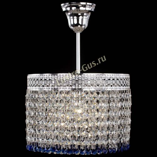 Люстра Венеция Капель №1 с подвесом Синяя в Сочи Гусь Хрустальный