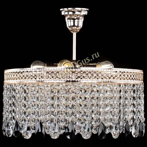 Люстра Венеция Капель журавлик черная в Сочи Гусь Хрустальный