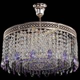 Люстра Венеция Капель журавлик фиолетовая в Сочи