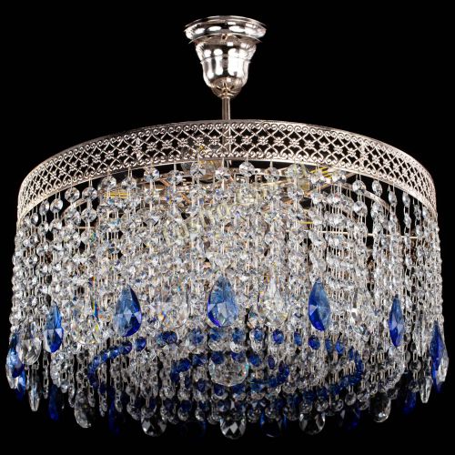 Люстра Венеция Капель журавлик синяя в Сочи Гусь Хрустальный