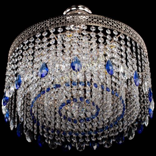 Люстра Венеция Капель журавлик синяя в Сочи Гусь Хрустальный