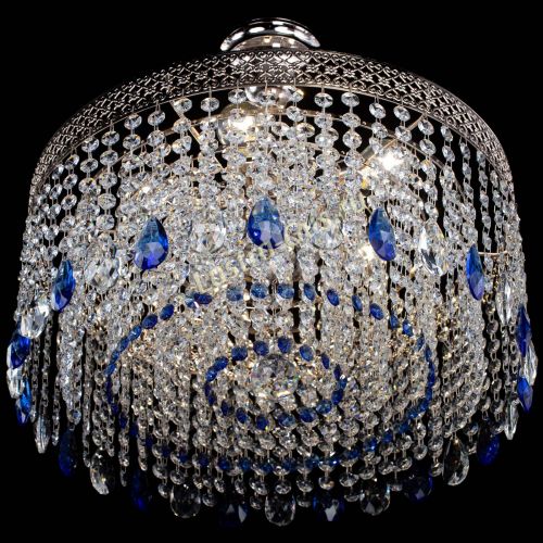 Люстра Венеция Капель журавлик синяя в Сочи Гусь Хрустальный