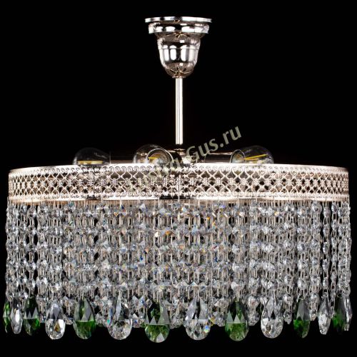 Люстра Венеция Капель журавлик зеленая в Сочи Гусь Хрустальный