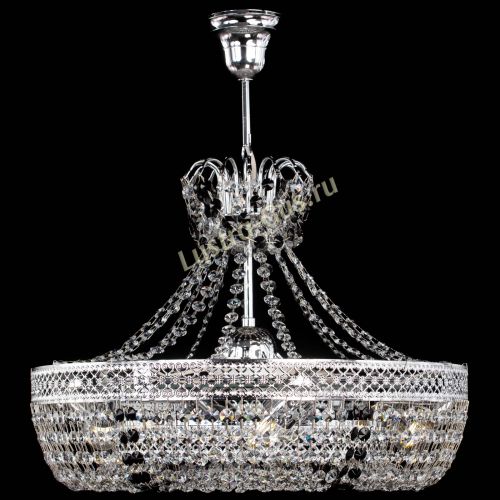 Люстра Венеция Кольцо с подвесом Черная в Сочи Гусь Хрустальный