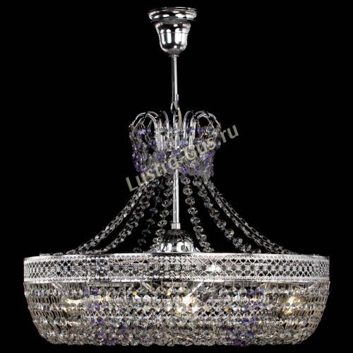 Люстра Венеция Кольцо с подвесом Фиолетовая в Сочи Гусь Хрустальный