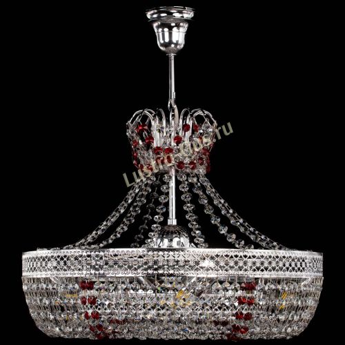 Люстра Венеция Кольцо с подвесом Красная в Сочи Гусь Хрустальный