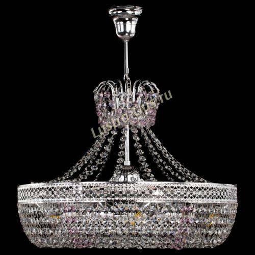 Люстра Венеция Кольцо с подвесом Розовая в Сочи Гусь Хрустальный