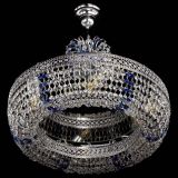 Люстра Венеция Кольцо с подвесом Синяя в Сочи Люстра Венеция Кольцо с подвесом Синяя в Сочи