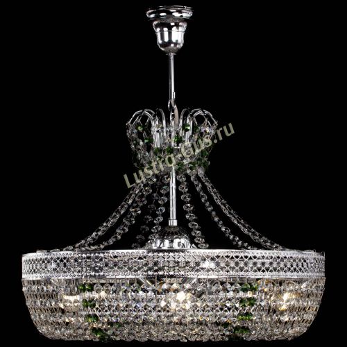 Люстра Венеция Кольцо с подвесом Зеленая в Сочи Гусь Хрустальный