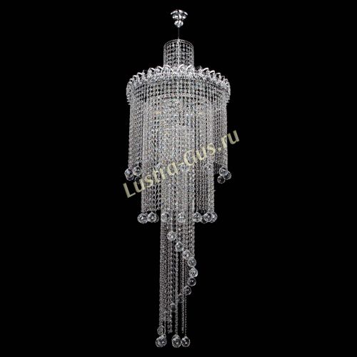 Люстра Водопад длинный с подвесом  в Сочи Гусь Хрустальный