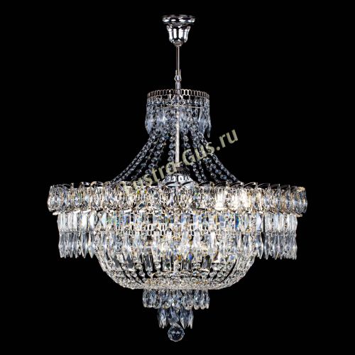 Люстра Водопад перо №8 с подвесом в Сочи Гусь Хрустальный