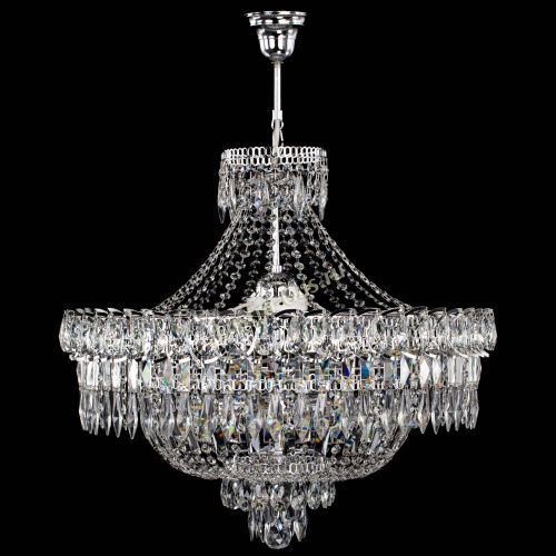 Люстра Водопад перо с подвесом в Сочи Гусь Хрустальный