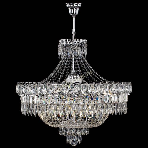 Люстра Водопад перо с подвесом в Сочи Гусь Хрустальный