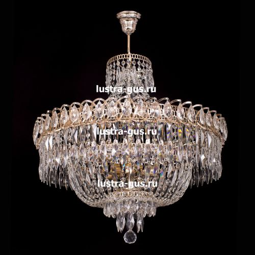 Люстра Водопад перо с подвесом в Сочи Гусь Хрустальный