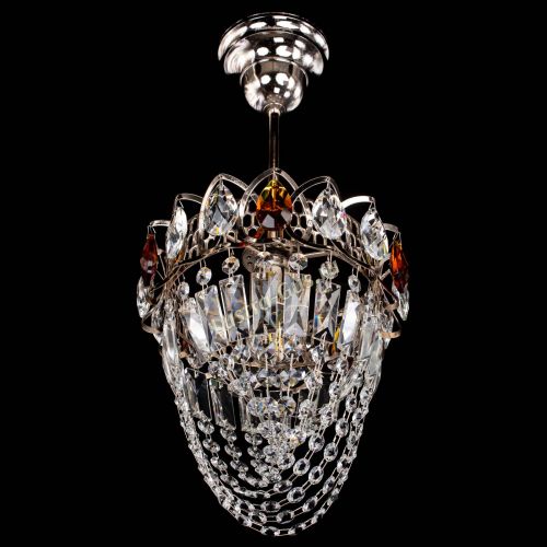 Люстра Водоворот №1 мини с подвесом чайная в Сочи Гусь Хрустальный