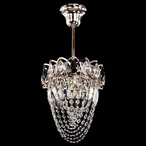 Люстра Водоворот №1 мини с подвесом черная в Сочи Гусь Хрустальный