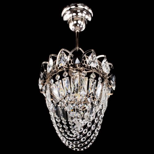 Люстра Водоворот №1 мини с подвесом черная в Сочи Гусь Хрустальный